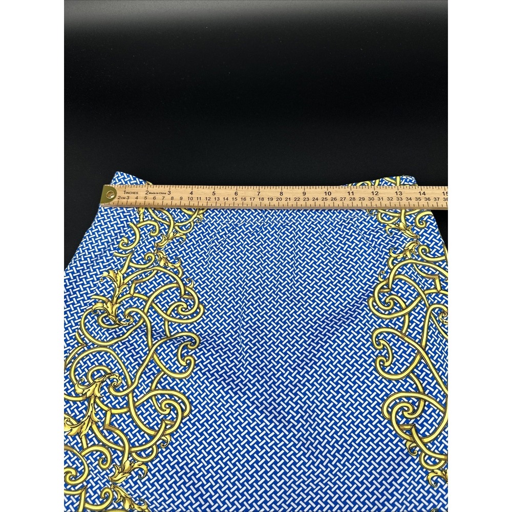 J. Mclaughlin Skort Skirt Size Small Blue Cloud Geo Golf Travel Catalina Cloth - Picture 7 of 8